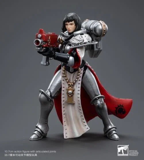 JOYTOY Warhammer 40k Adepta Sororitas Battle Sisters - Order of the Argent Shroud Sister Irmengard Action Figure | Collectible Miniature for Tabletop Gaming, Display & Warhammer 40k Fans