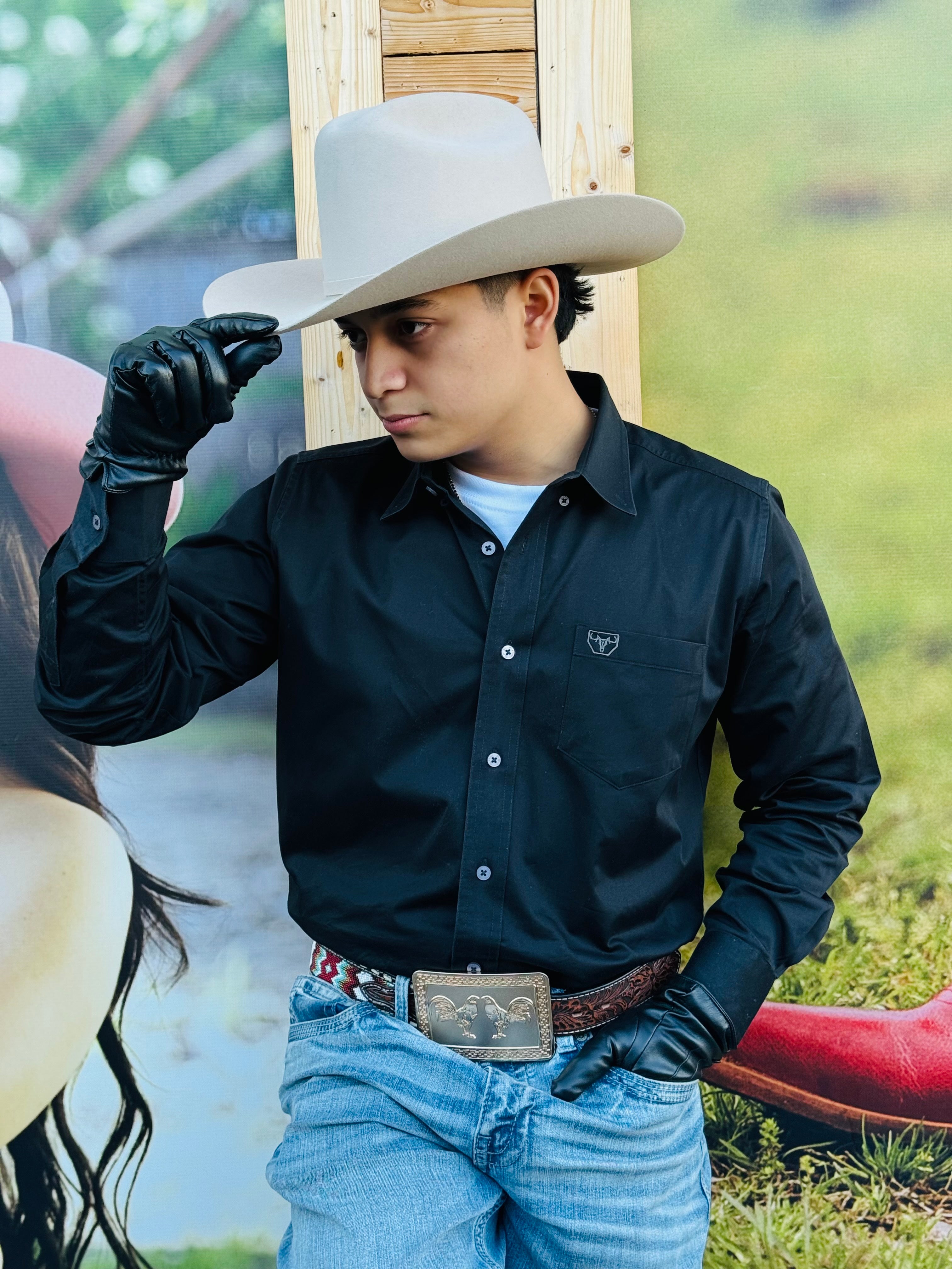 Rock'em 100x Johnson Felt Hat for Men - Classic Western Cowboy Hat for Outdoor Rodeo, Country Music Festivals & Ranch Work