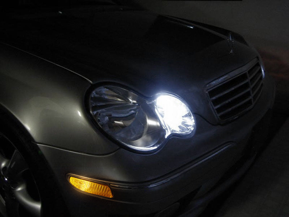 Amber LED Clear Lens Side Marker Lights for 2001-2007 Mercedes W203 C230 C240 C350 - Enhanced Visibility & Style Upgrade for Night Driving & Car Customization
