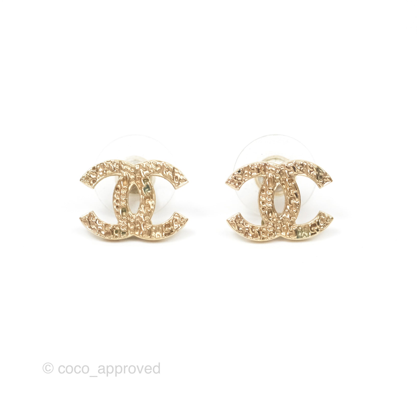 Chanel CC Logo Earrings in Gold Tone - 14C - Elegant & Timeless Fashion Jewelry for Women - Perfect for Parties, Weddings & Everyday Wear