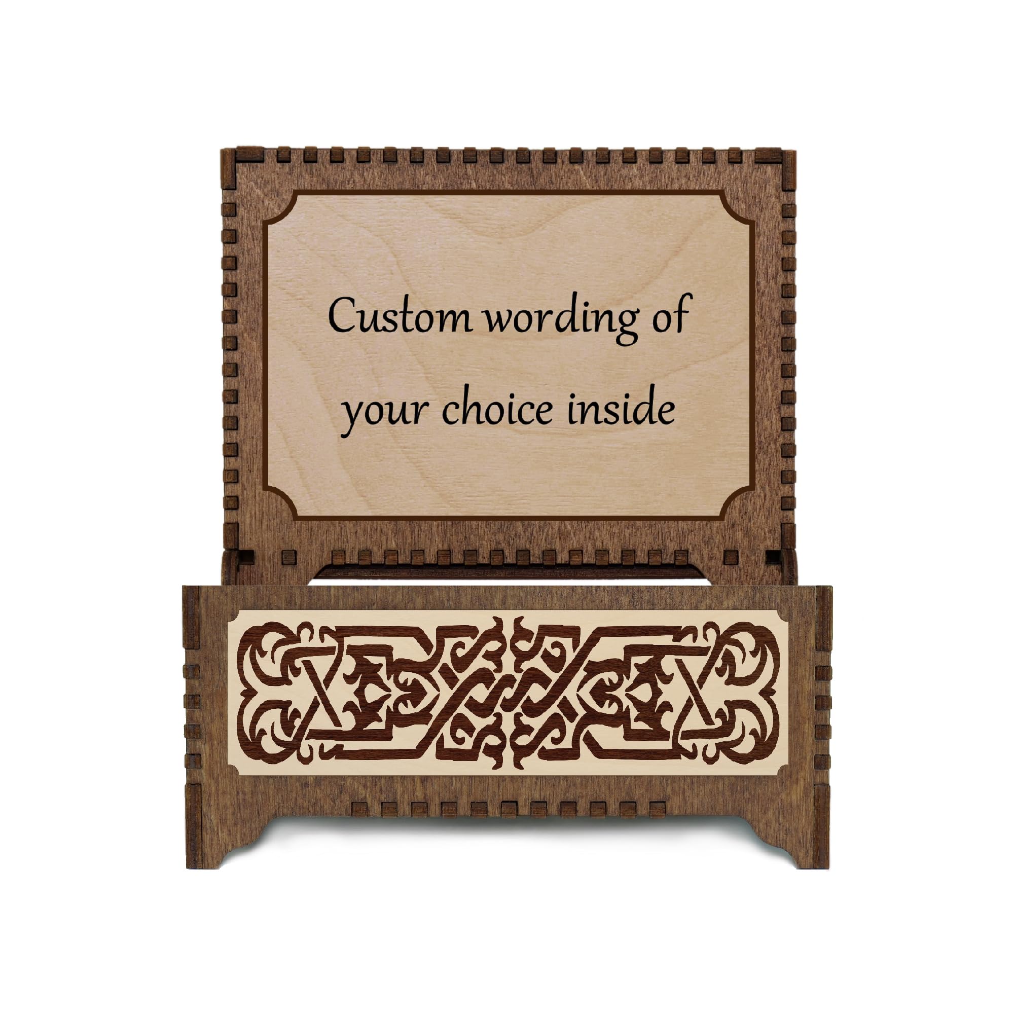 Custom Celtic Tree of Life Music Box - Personalized Engraved Photo & Song Gift for Weddings, Anniversaries & Special Occasions | Plays Your Favorite Melody | Unique Keepsake Present for Her/Him