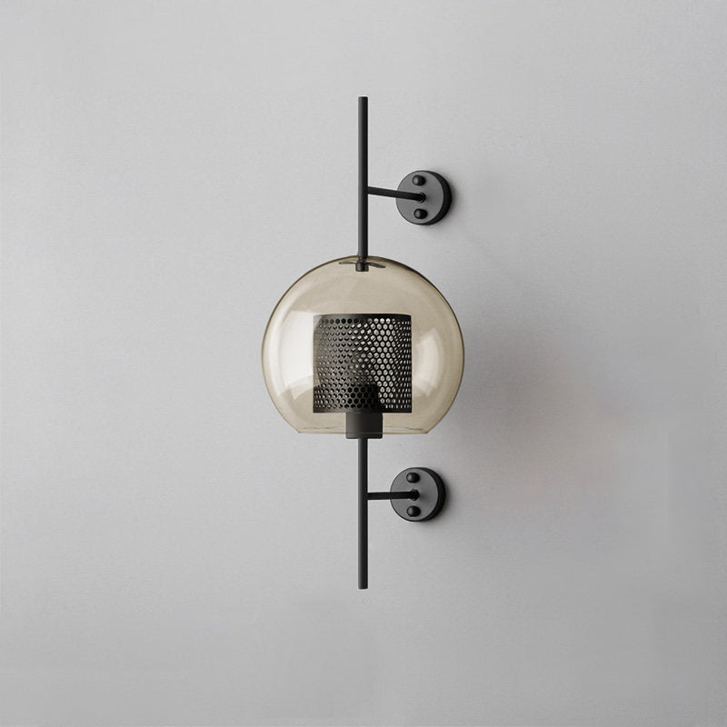 Chiswick Glass Wall Lamp - Modern LED Sconce Light for Living Room, Bedroom, and Hallway - Elegant Home Decor Lighting Fixture