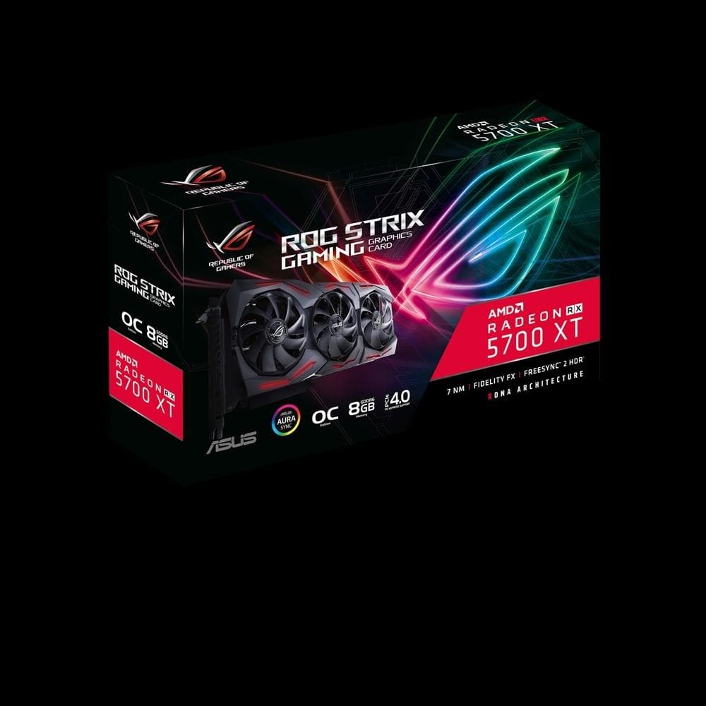 ASUS ROG STRIX RX 5700 XT 8GB GDDR6 Gaming Graphics Card with Triple Fan Cooling - Perfect for 4K Gaming, VR & Streaming