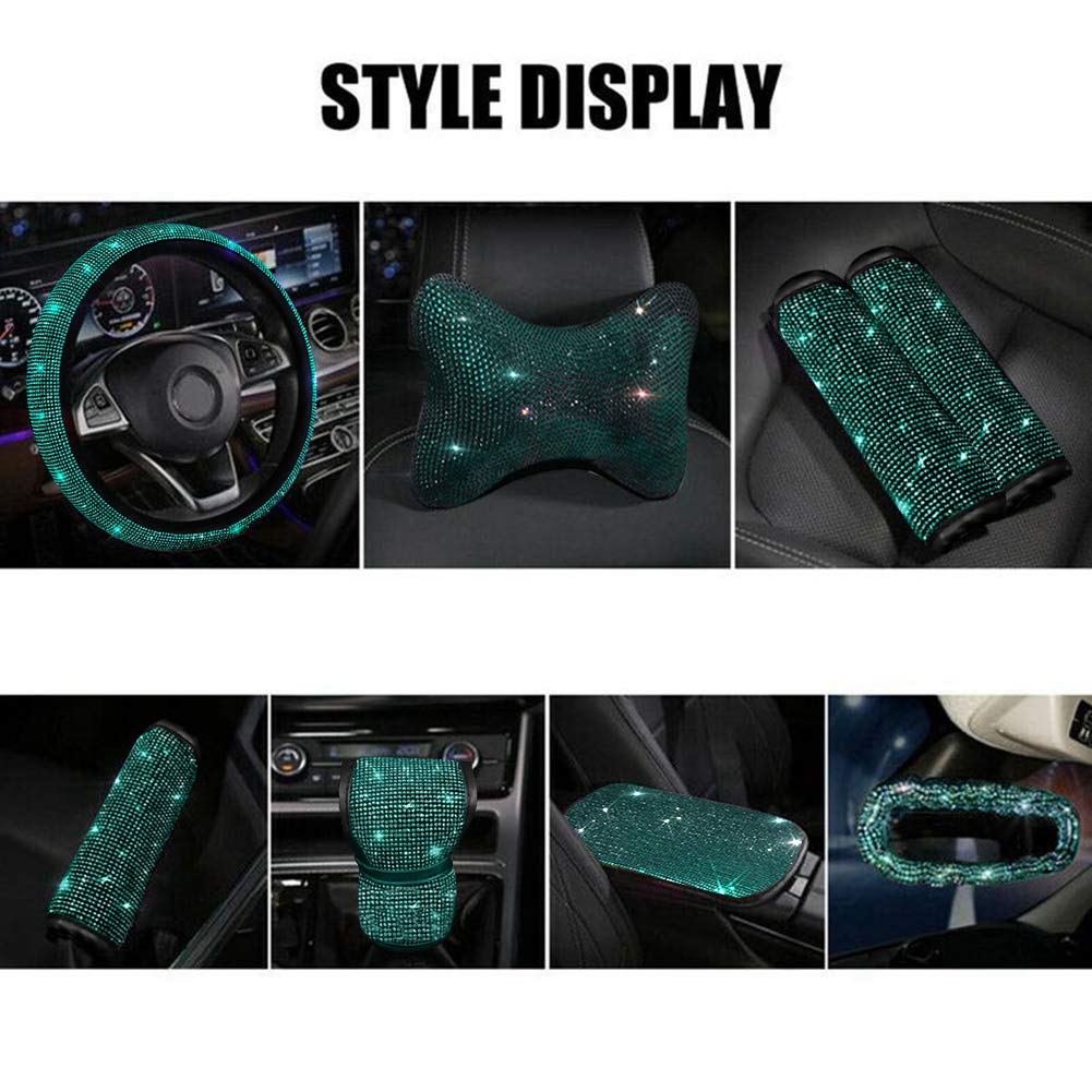 Sparkling Car Seat Belt Covers - Rhinestone Decor for Most Cars | Safe & Stylish Driving