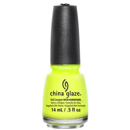 China Glaze Nail Polish - Yellow Polka Dot Bikini #80948 (0.5 oz) - Vibrant Summer Nails for Beach & Pool Parties
