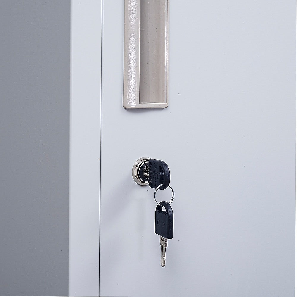 12-Door Locker with Standard Lock & Keys - Secure Storage for Office, Gym, Shed, School & Home | Perfect for Employee Lockers, Sports Equipment & Personal Belongings