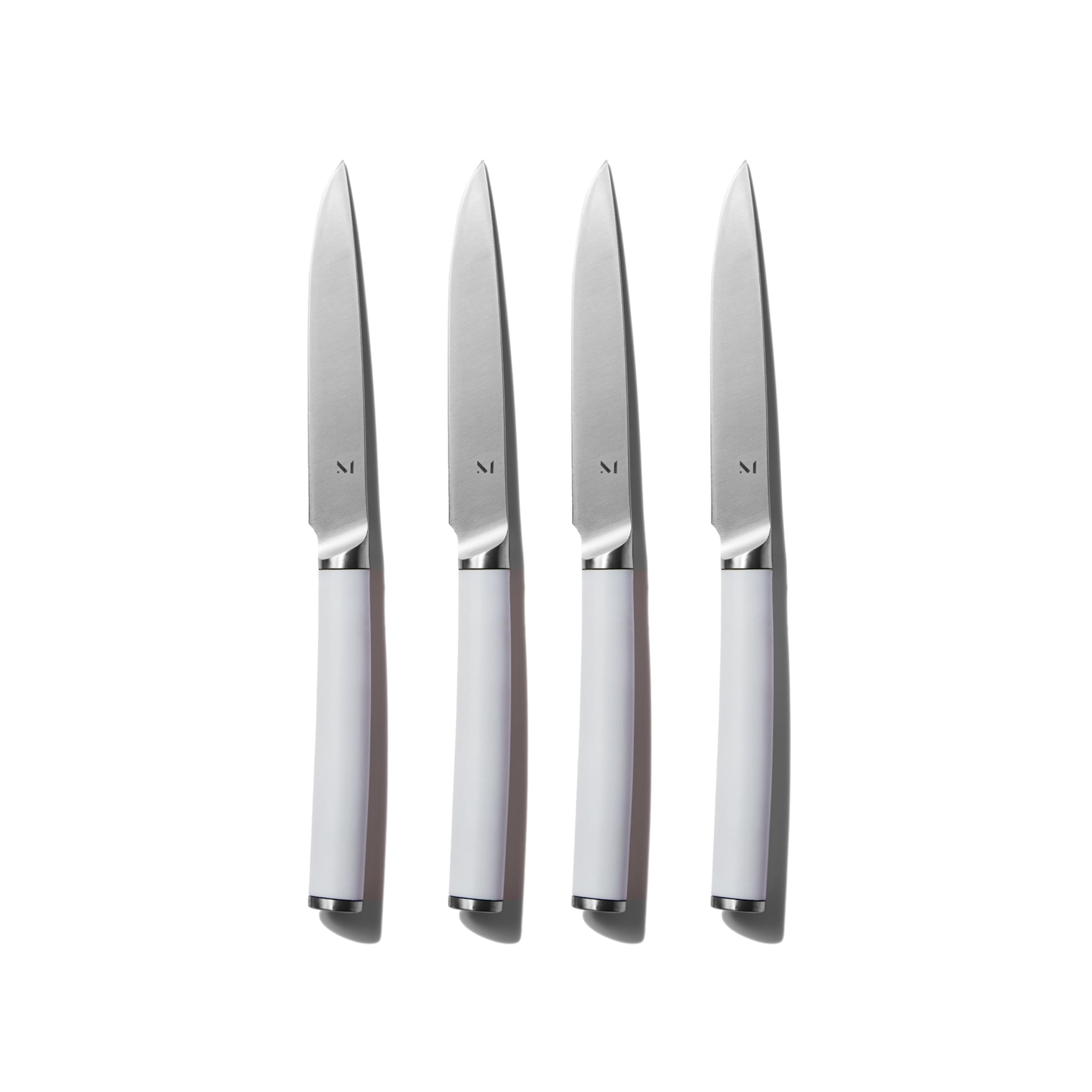 Premium Stainless Steel Steak Knives Set of 4 - Razor Sharp Blades with Matte Finish - Dishwasher Safe & Rust Resistant - Perfect for Steak Dinners, BBQ Parties & Fine Dining Experience