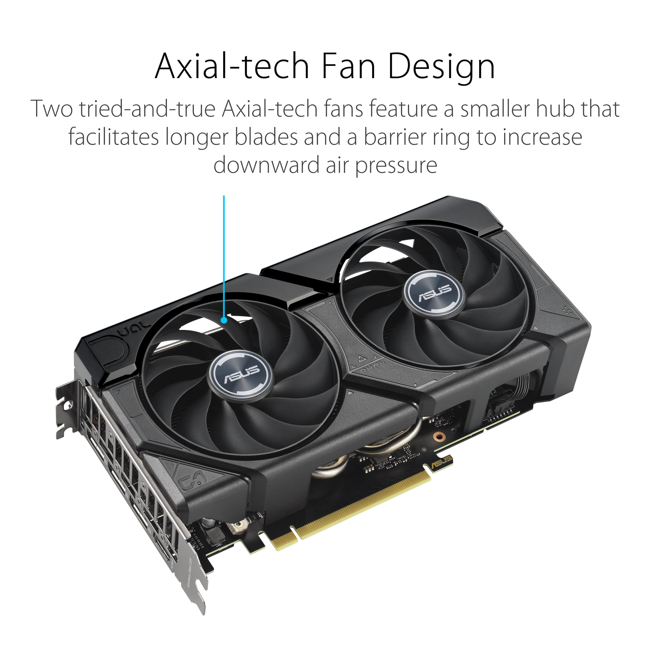 ASUS GeForce RTX 4060 DUAL EVO 8GB GDDR6X OC Gaming Graphics Card - 2535MHz Boost Clock, PCIe 4.0, DLSS 3, 3x DisplayPort 1.4a, HDMI 2.1a | 4K & 8K HDR Ready | Perfect for PC Gaming, VR, Video Editing & Streaming