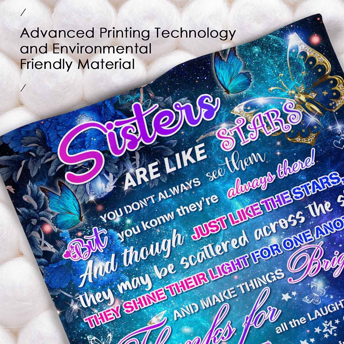 Personalized BFF Blanket for Sisters - Custom Photo Throw 30x40 Inch | Unique Friendship Gift for Girls & Teens | Bestie Keepsake for Bedroom & Dorm