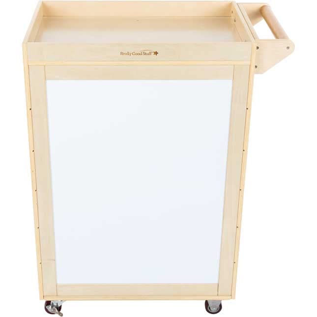 Really Good Stuff Rolling Organizer with Magnetic Dry Erase Board - Portable Storage Cart for Classroom, Office & Home Organization