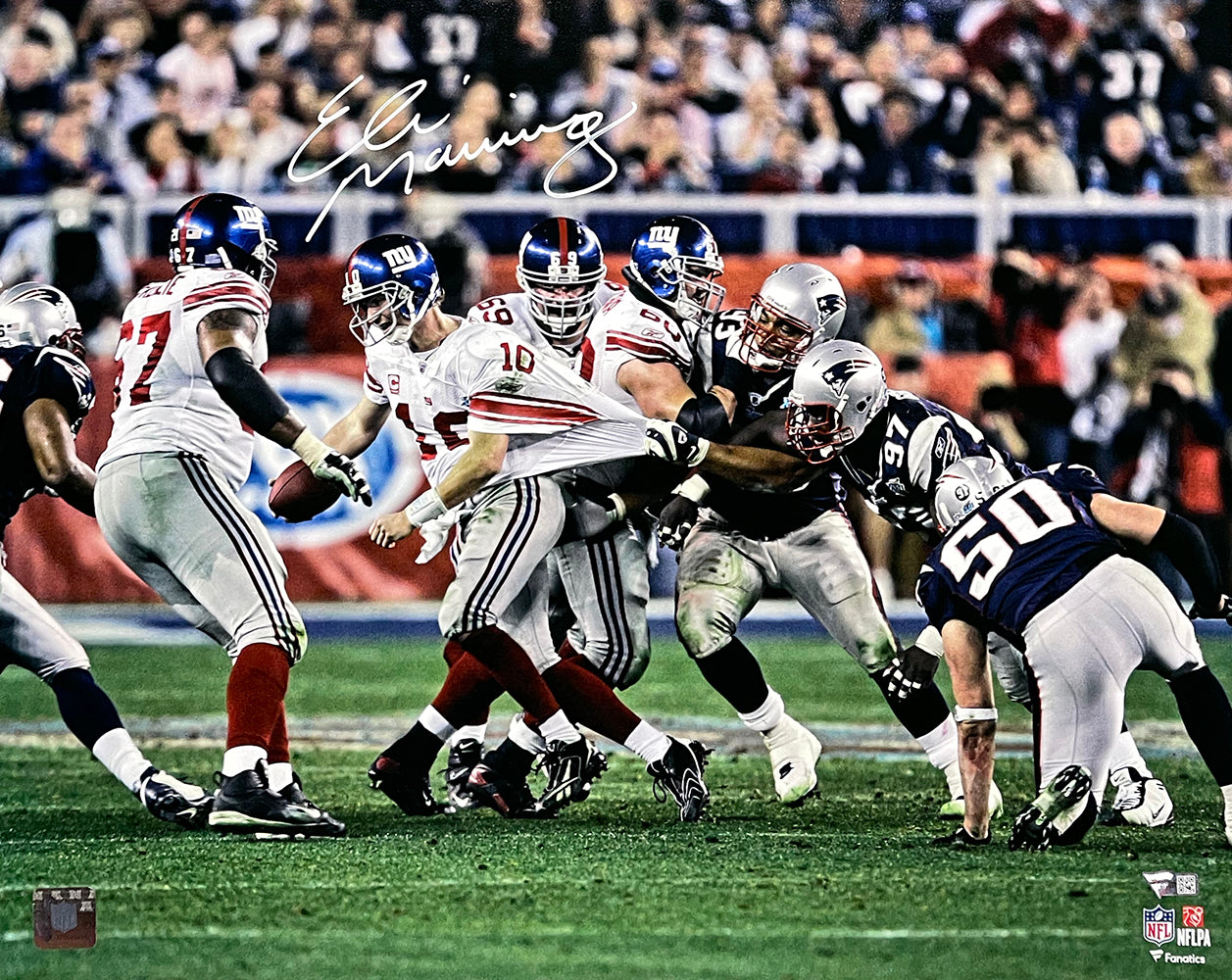 Eli Manning Autographed 16x20 New York Giants Super Bowl 