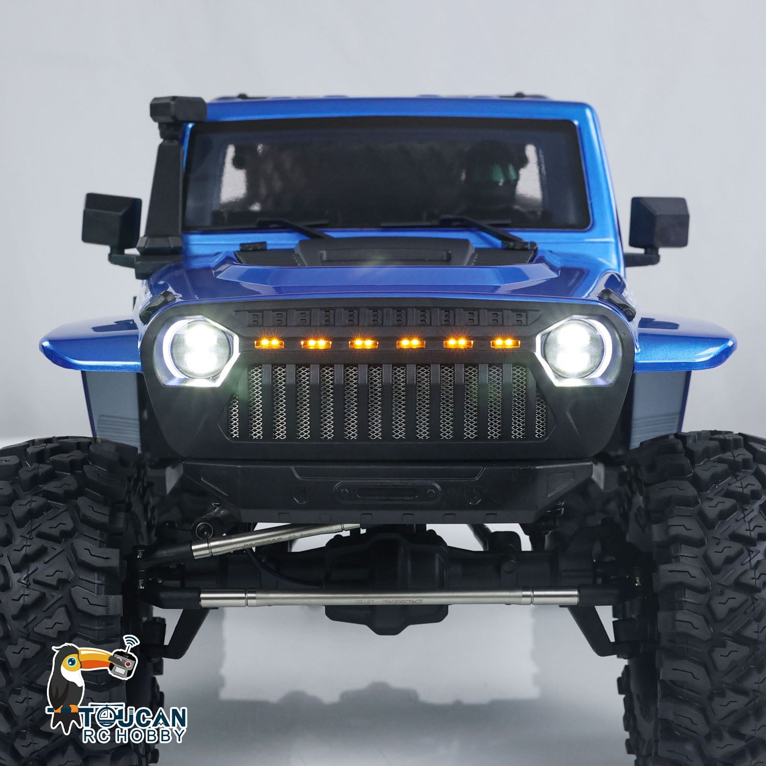 1/8 Scale CROSS RC EMOX 4WD Off-Road RC Crawler Truck with Light & Sound, 2-Speed Transmission - Ready-to-Run Hobby Grade Remote Control Car for Rock Crawling, Trail Adventures & Backyard Driving