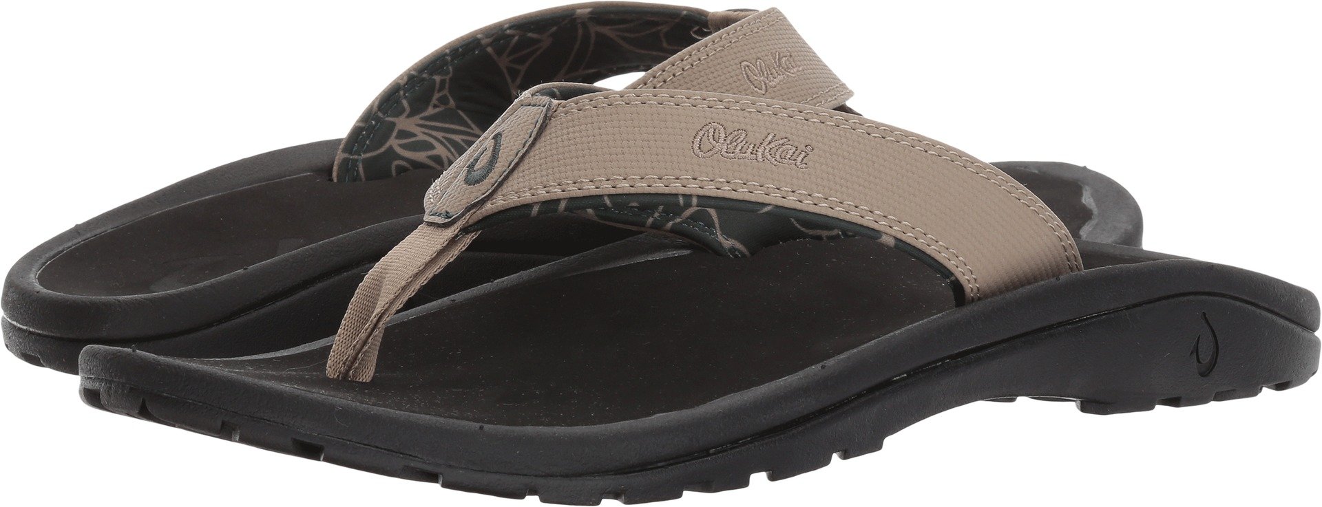 OluKai Ohana Men's Beach Sandals - Quick-Dry Water Resistant Flip Flops with Compression Molded Footbed | Ultra Soft Comfort Slides for Summer, Pool, Travel & Outdoor Activities