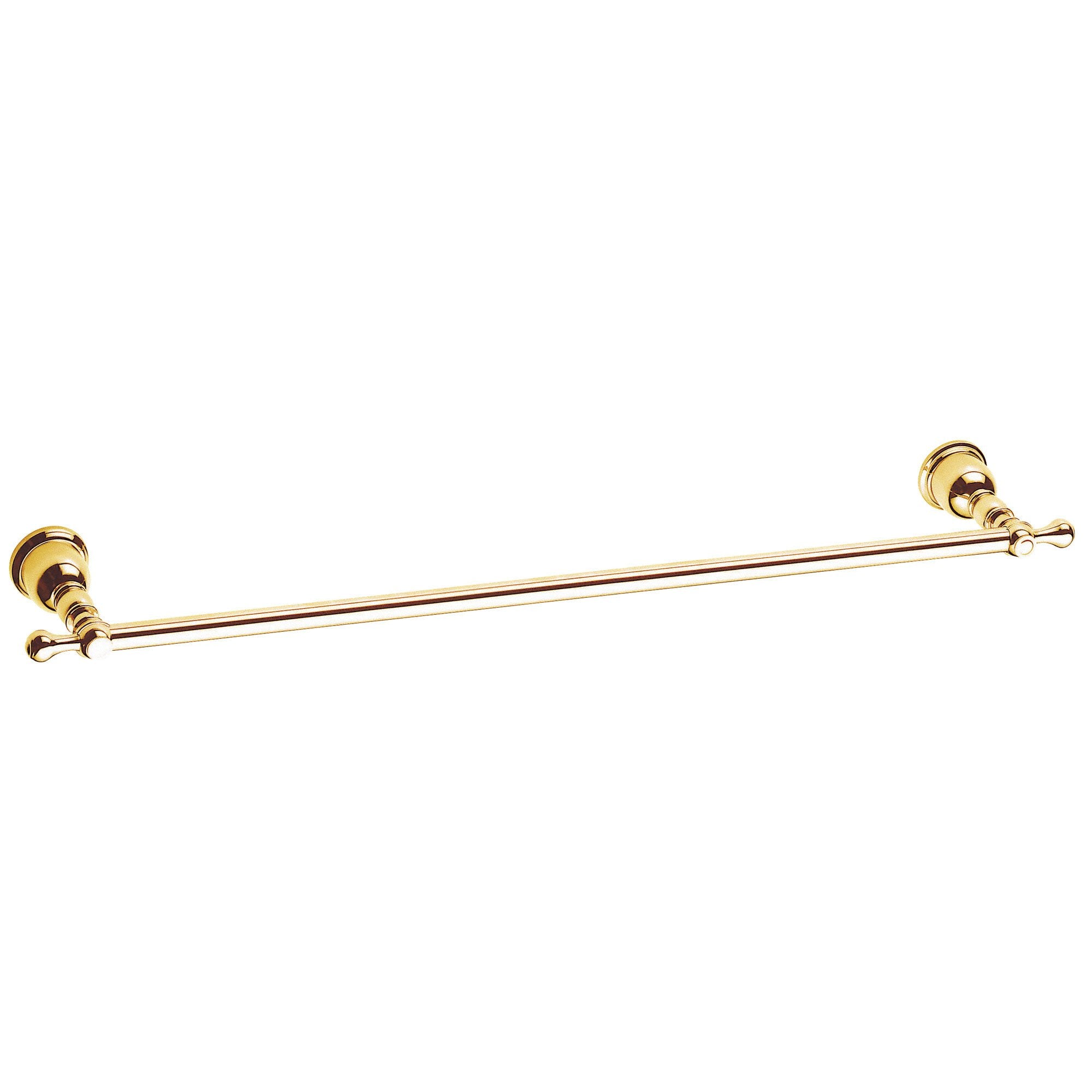 Danze Opulence 24-Inch Traditional Style Towel Bar in Polished Brass - Perfect for Bathroom, Spa, and Luxury Home Decor