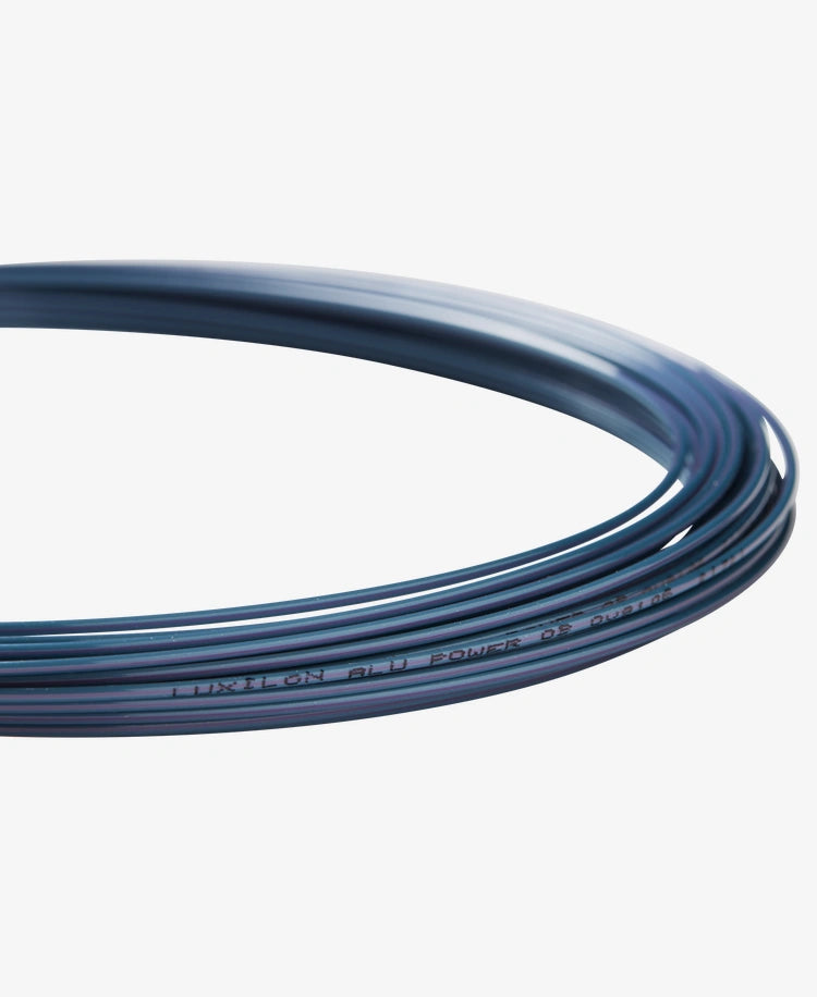Luxilon ALU Power Ocean Blue 125 Tennis String Set - Premium Polyester String for Power & Control - Perfect for Competitive Players & Tournament Play