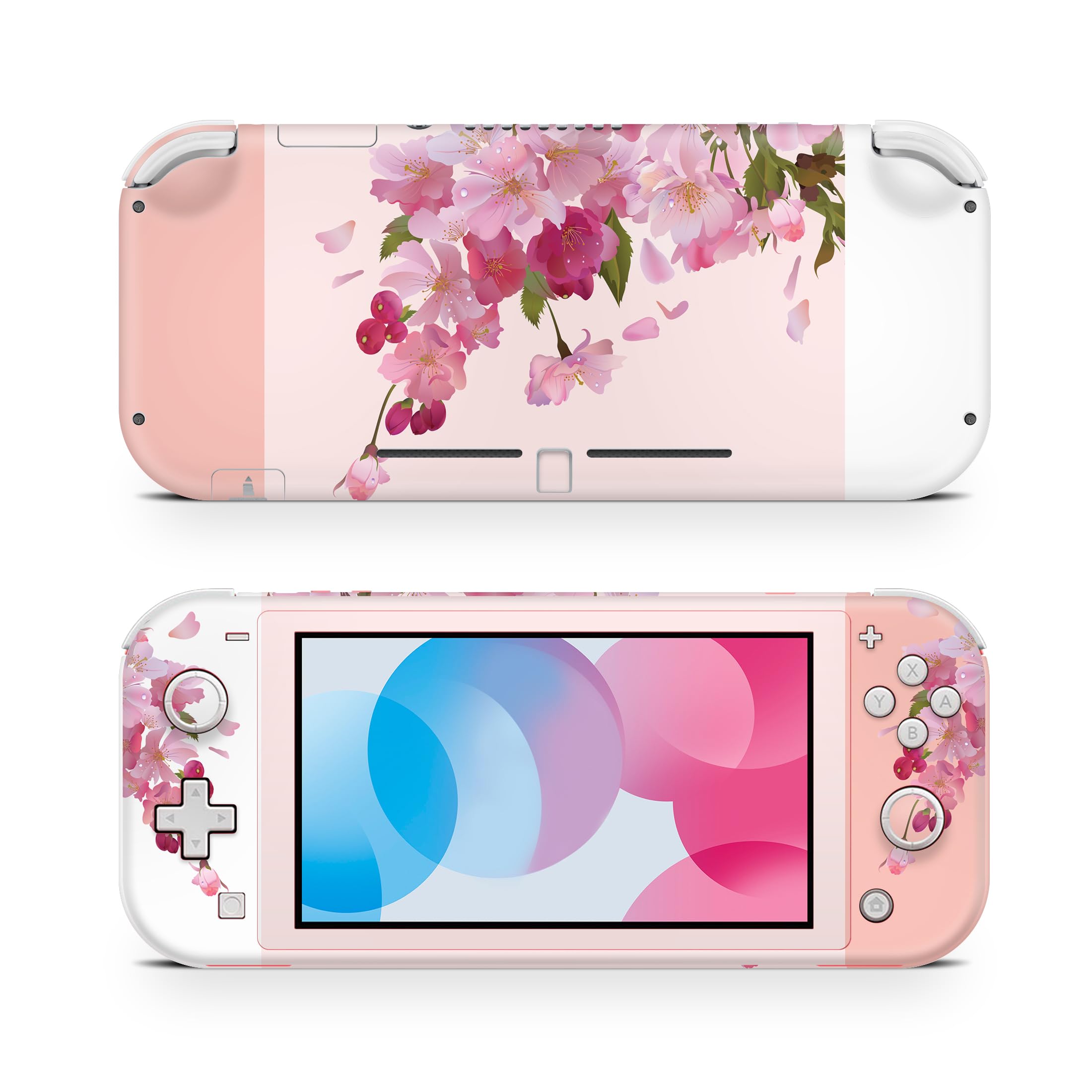 ZOOMHITSKINS Nintendo Switch Lite Skins - Sakura Japanese Cherry Blossom Vintage Pink Vinyl Wrap | 3M Premium Quality | Easy to Install & Remove | Perfect Fit for Switch Lite | Made in USA | Great for Gaming, Travel & Personalization