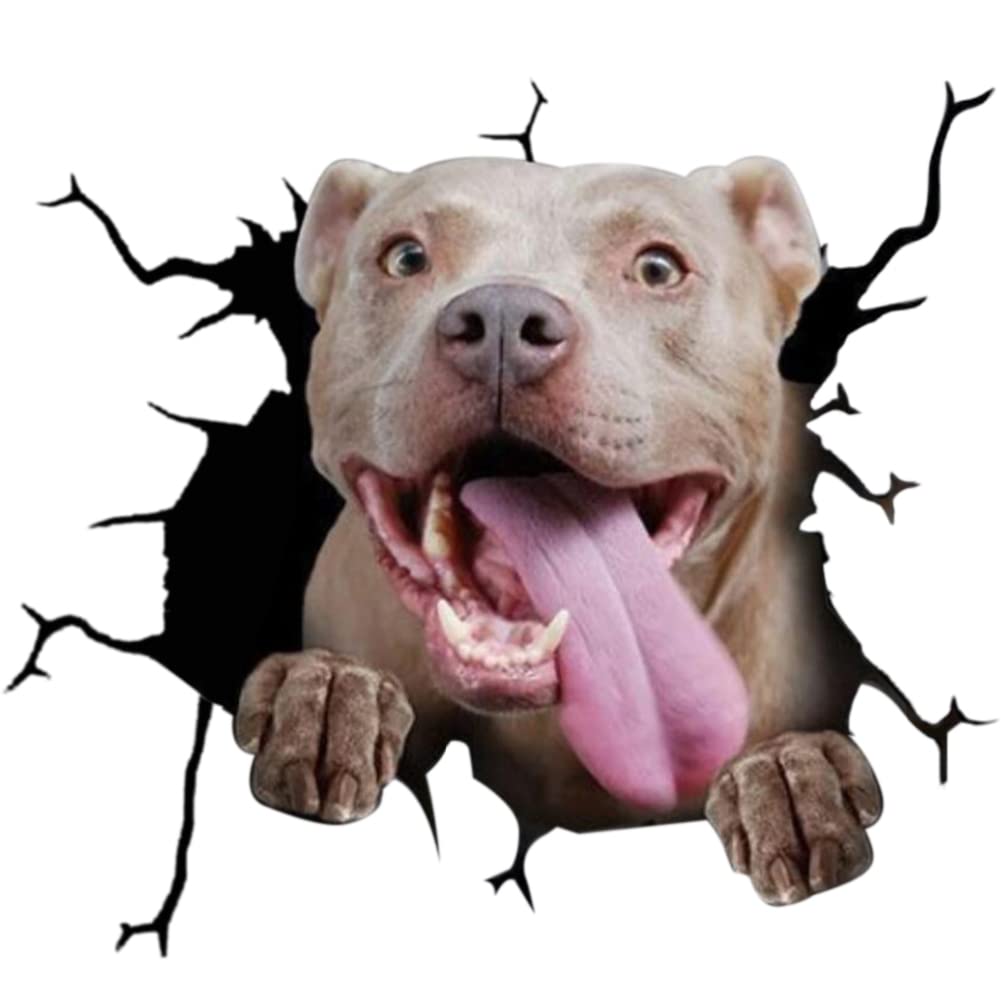 4Pack 3D Funny Dog Car Stickers - Waterproof Vinyl Window Clings & Wall Decals for Cars, Home & Office Decor | Perfect for Pet Lovers, Auto Enthusiasts & Gift Giving