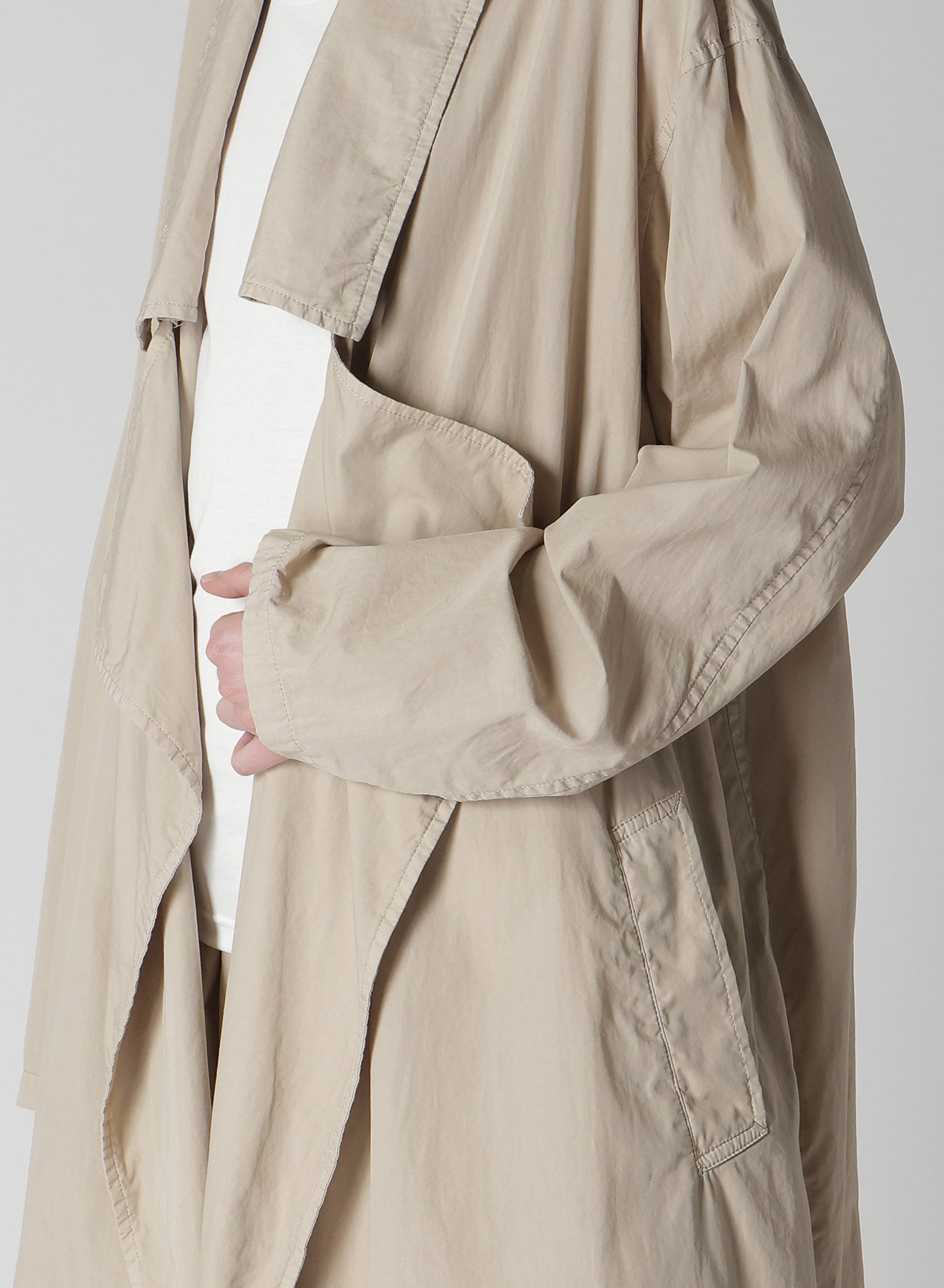Premium Cotton Broadcloth Dyed Big Collar Trench Coat for Women - Stylish Outerwear for Fall & Winter Fashion, Office Wear & Casual Outings