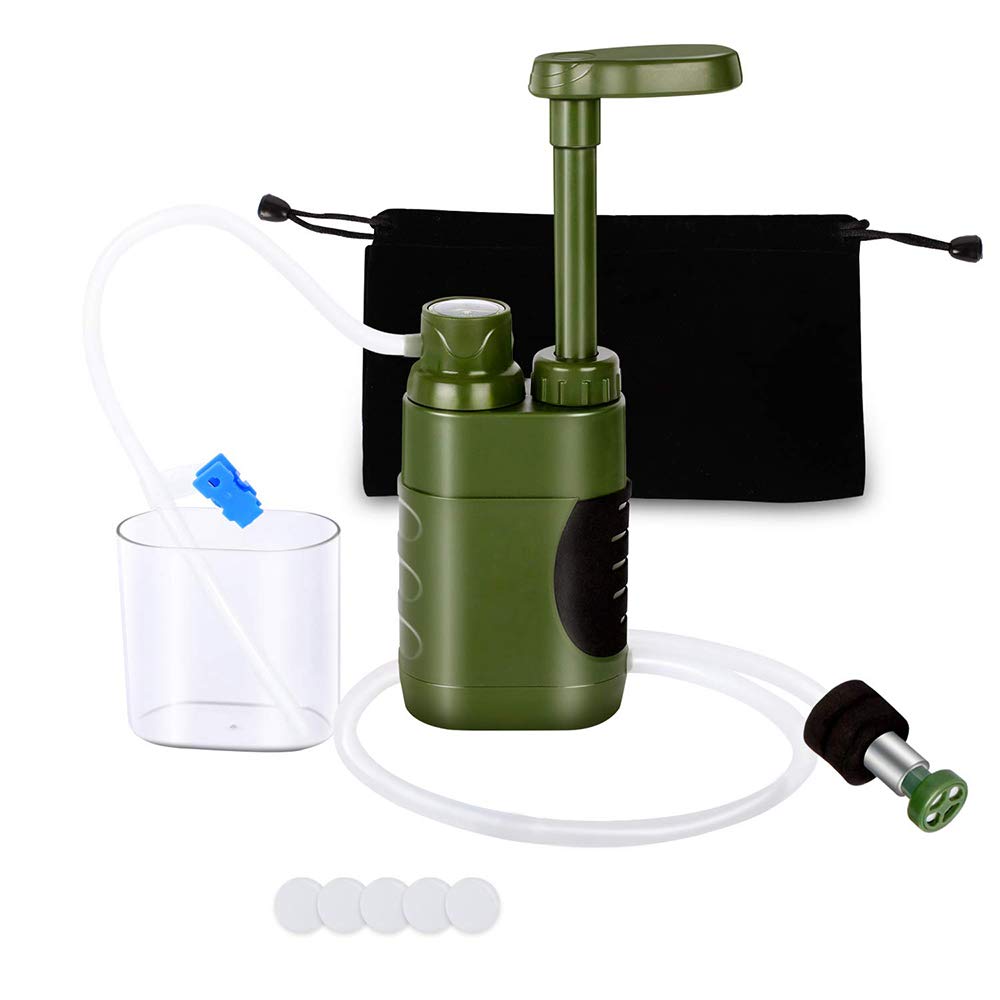 Lixada Portable Straw Water Filter - Survival Water Purifier for Hiking, Camping & Emergency Preparedness | Lightweight Filtration System for Outdoor Adventures, Travel & Family Safety