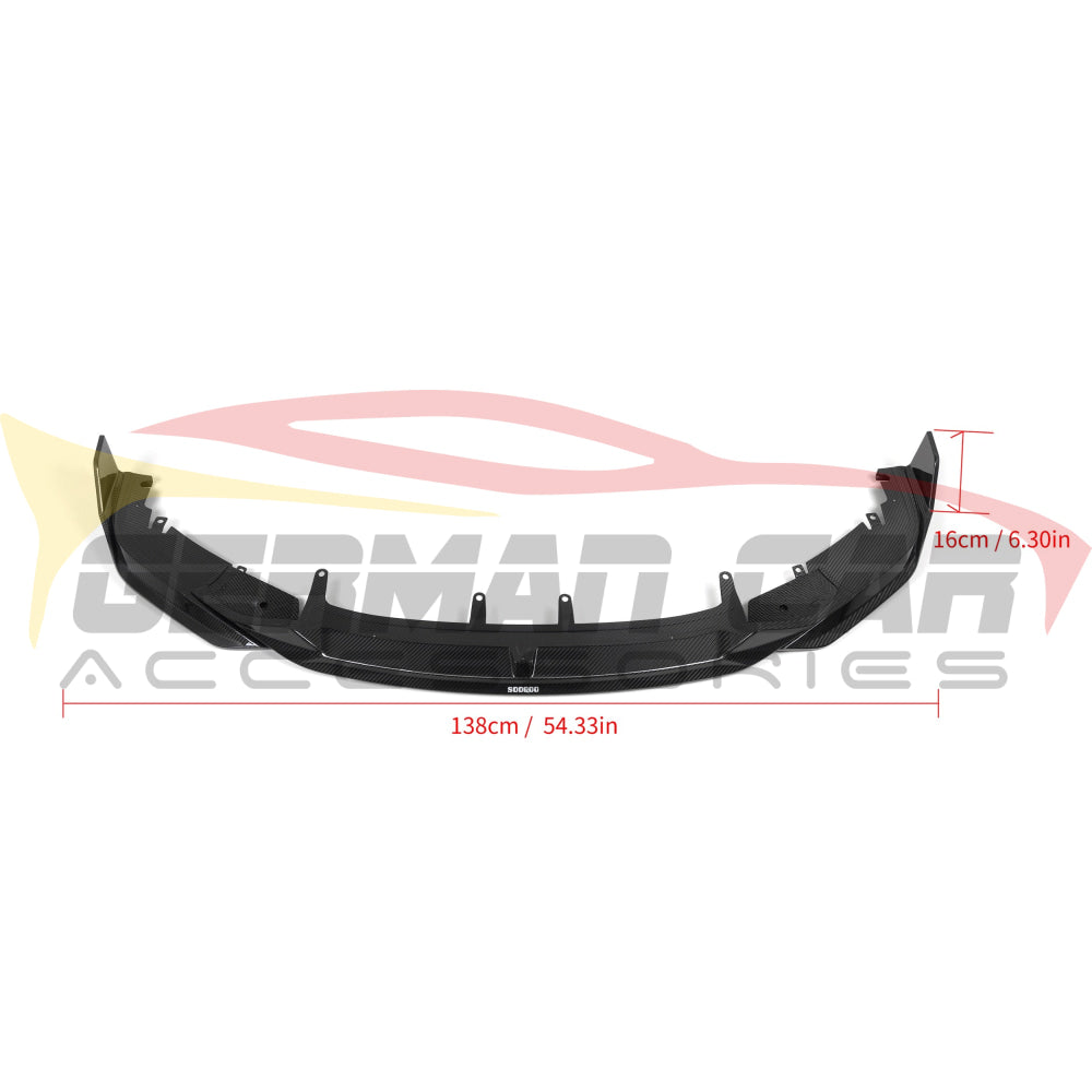 2019+ BMW 8 Series Carbon Fiber Front Lip Spoiler for G14/G15/G16 Models - Enhance Style & Aerodynamics for Coupe/Convertible/Gran Coupe