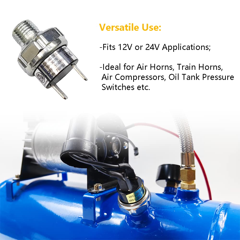 70-100 PSI Air Pressure Switch, 1/4