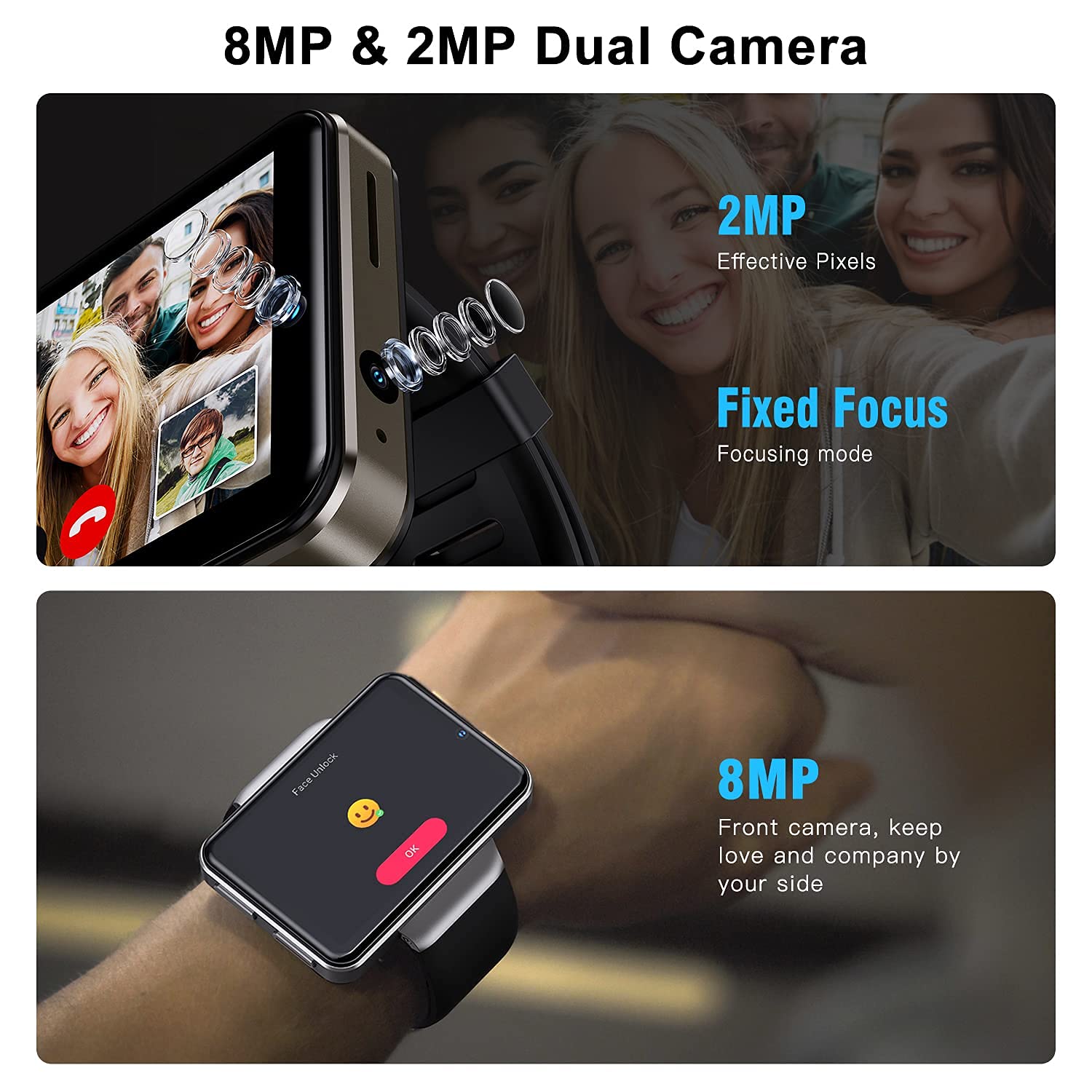 KOSPET NOTE 4G Smartwatch for Men - 2.4