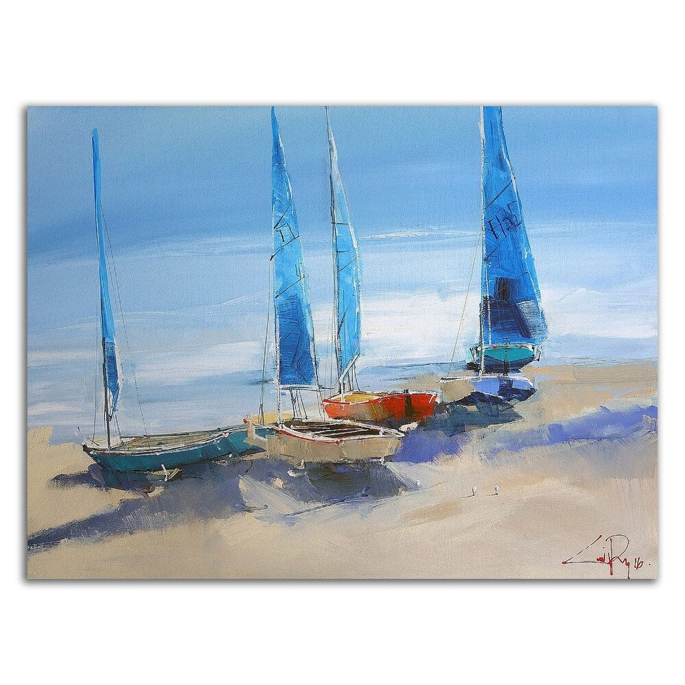 Before The Sail by Craig Trewin Penny - Premium Canvas Wall Art Print - Ready to Hang - Perfect for Living Room, Bedroom & Office Decor