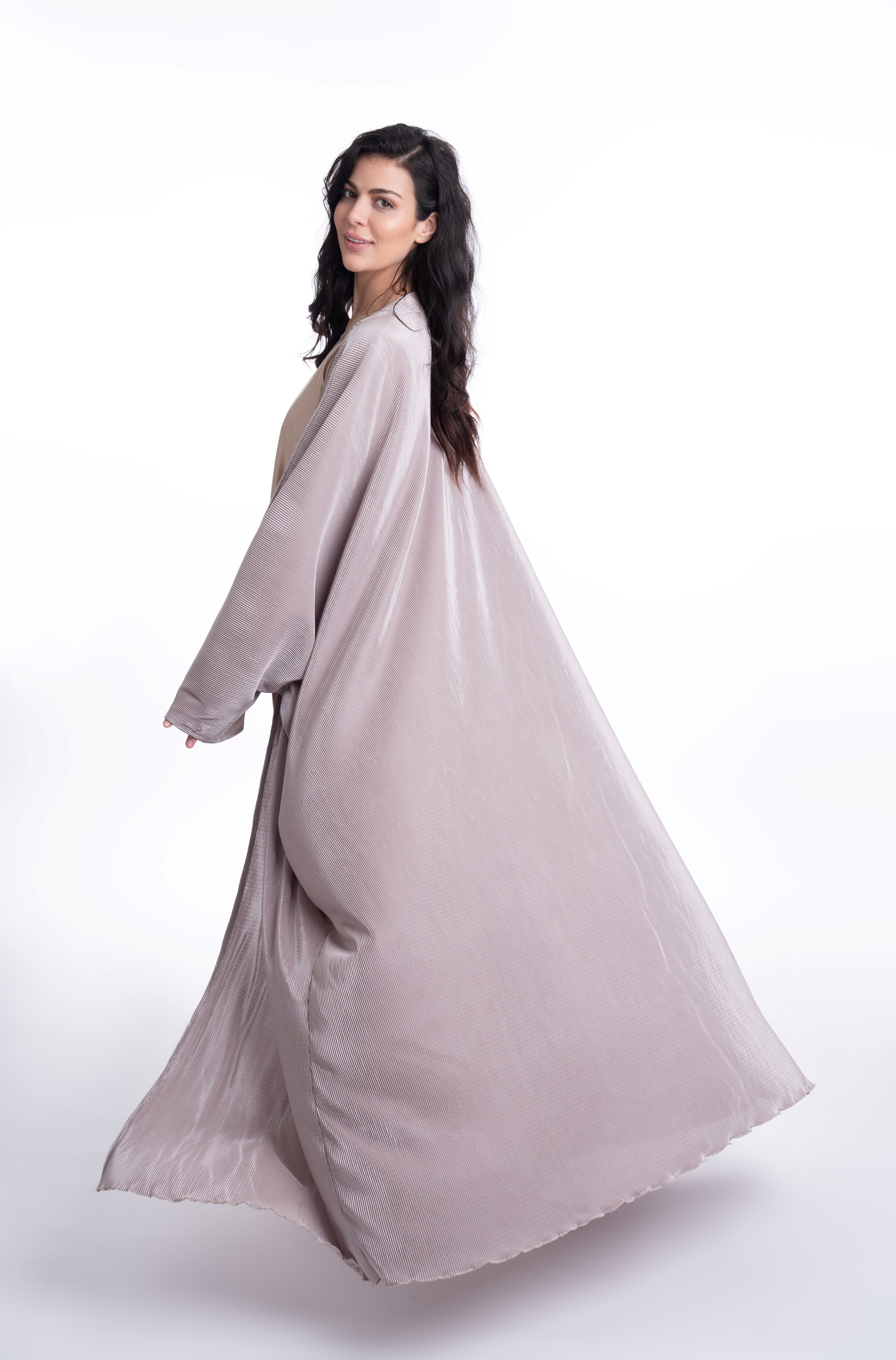 Elegant Golden Ruba Abaya - Modest Islamic Dress for Women | Perfect for Prayer, Eid, and Special Occasions