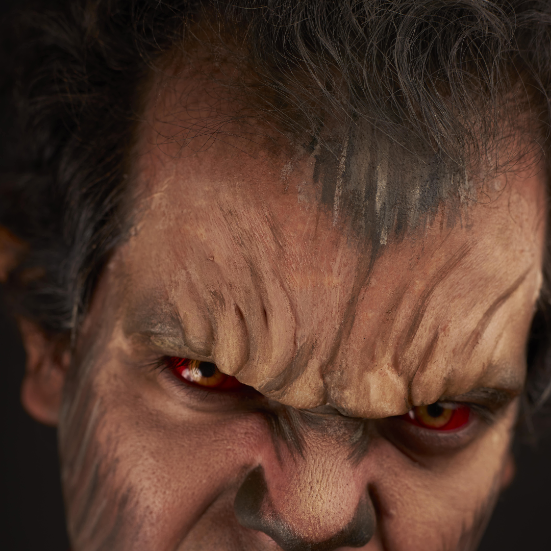 Vampire & Werewolf Prosthetic Forehead - Realistic Halloween Costume Makeup for Cosplay, Horror Parties & Theatrical Performances
