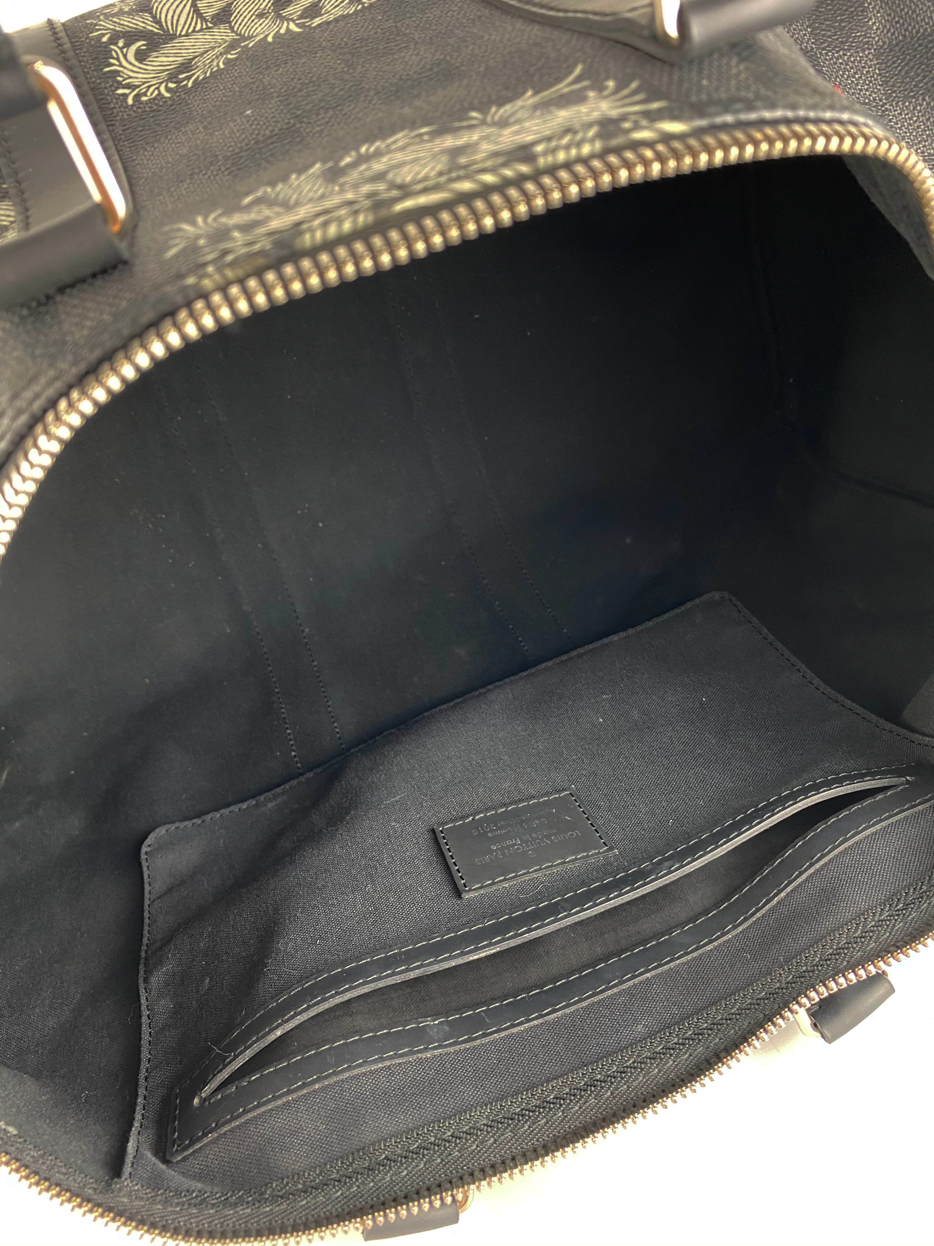 Louis Vuitton x Christopher Nemeth Keepall 45 Travel Duffle Bag - Stylish Designer Carry-On for Weekend Getaways & Business Trips