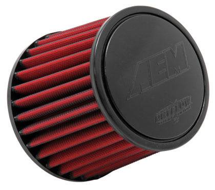 AEM Dryflow Air Intake Filter - High Performance Replacement Filter for Improved Engine Airflow (4-Inch Inlet) - Perfect for Racing, Off-Road & Daily Driving
