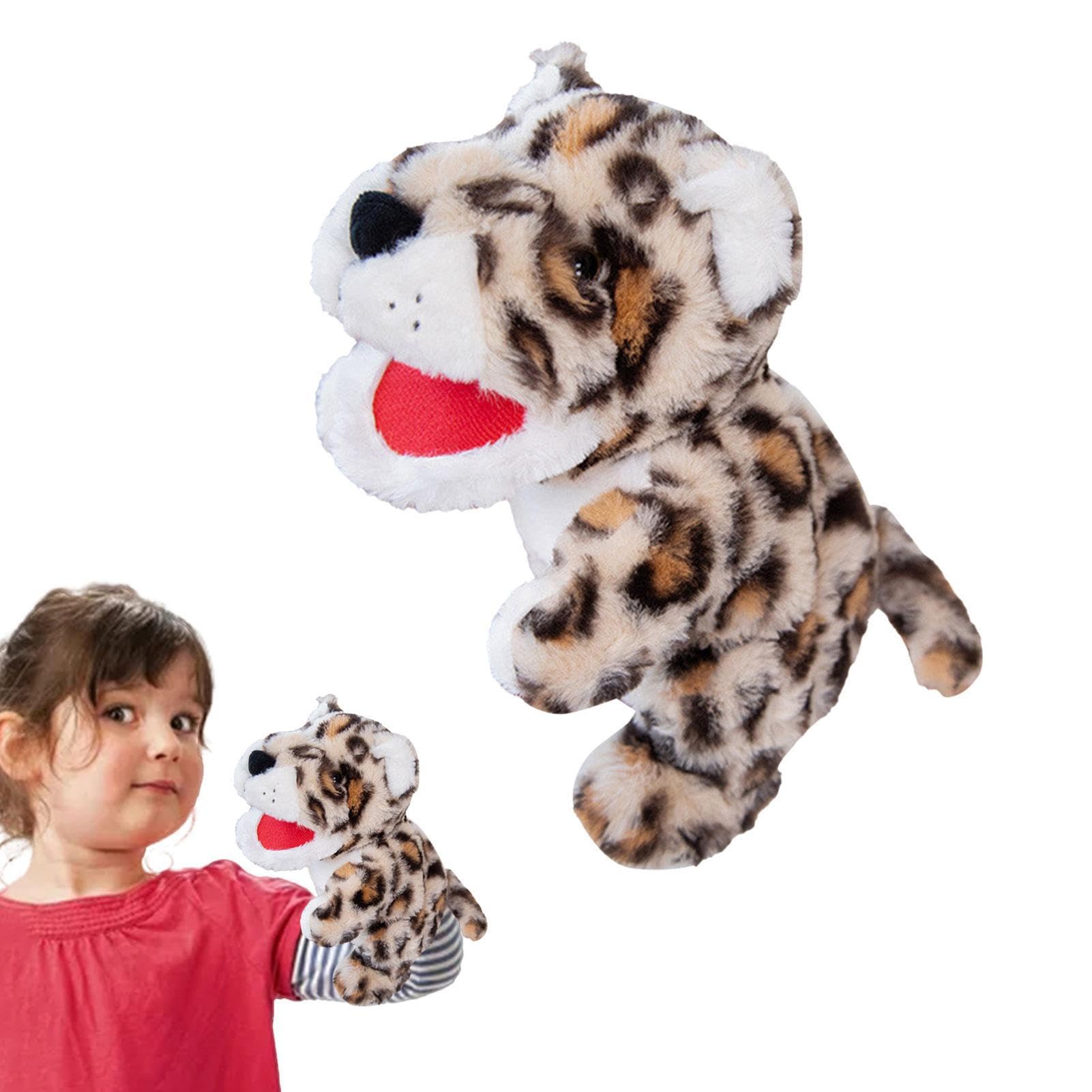 Soft Animal Hand Puppets - Cute Plush Toys with Movable Mouth for Pretend Play, Interactive Puppet Show Gifts for Babies & Kids - Perfect for Storytelling, Role Play & Early Learning Activities