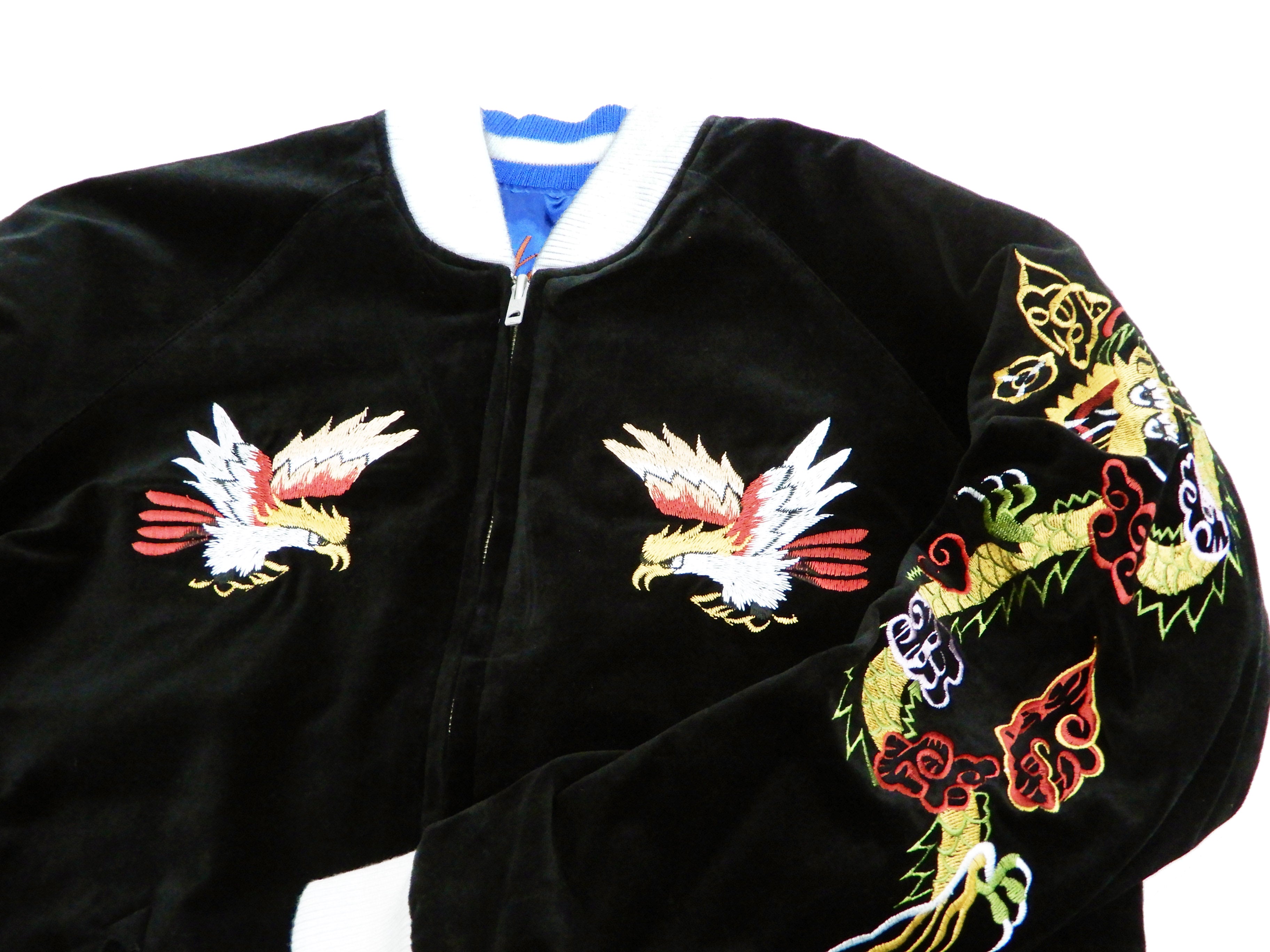 Men's Velvet Japanese Souvenir Jacket with Japan Map Design - Hanatabi Gakudan Sukajan SVJ 001 - Perfect for Streetwear Fashion & Cultural Events