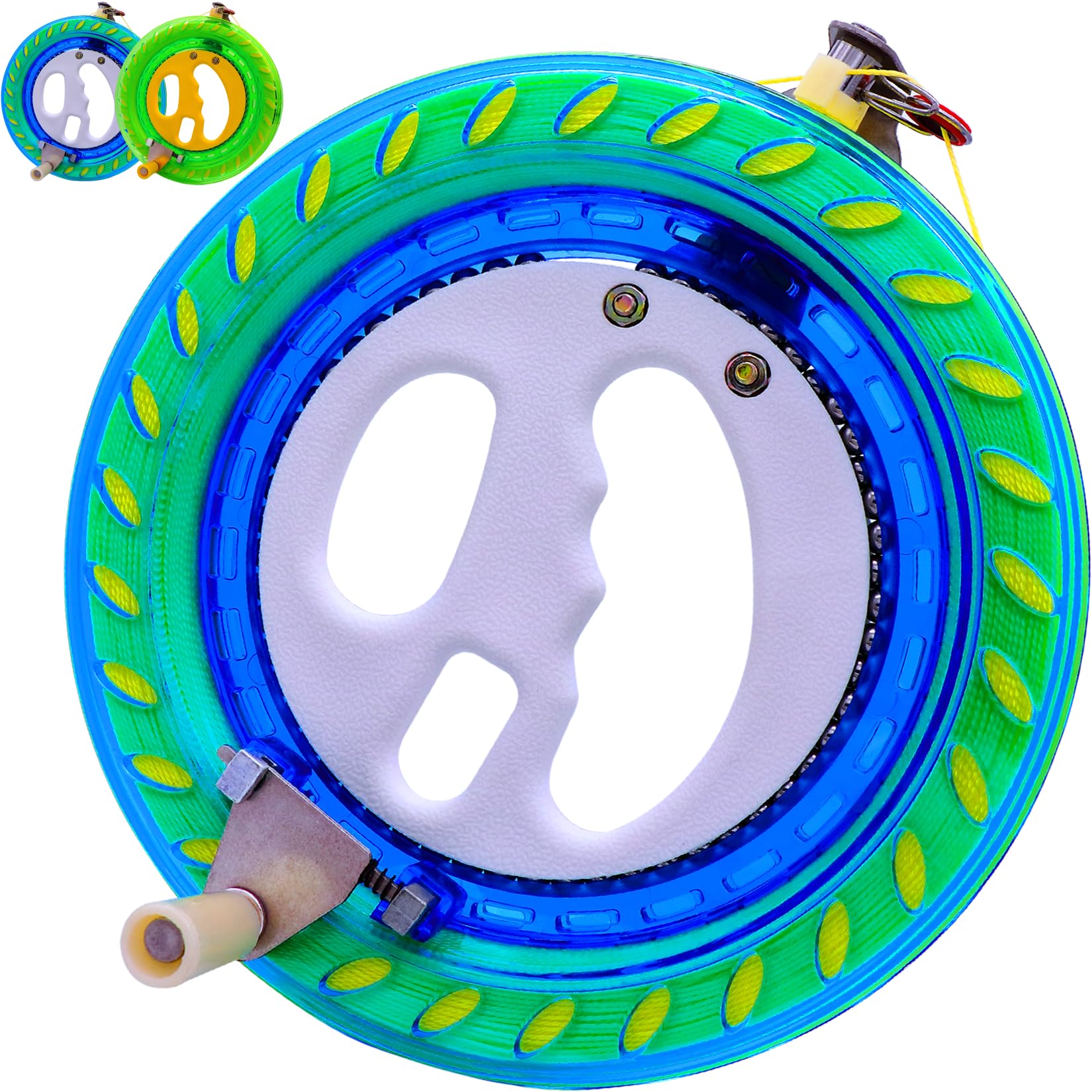 **High Strength Kite Reel & String Spool with Locking Device - Metal Handle Kite String for Adults & Kids - Perfect for Beach, Park & Outdoor Kite Flying**
