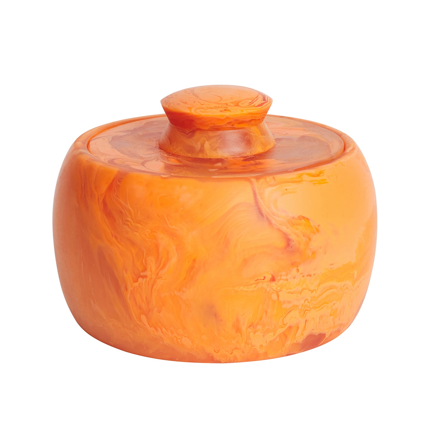 Kannan Mini Canister - Compact Storage Container for Kitchen, Bathroom & Office | Perfect for Organizing Spices, Cotton Balls, or Stationery | Durable & Stylish Home Decor (Persimmon Color)