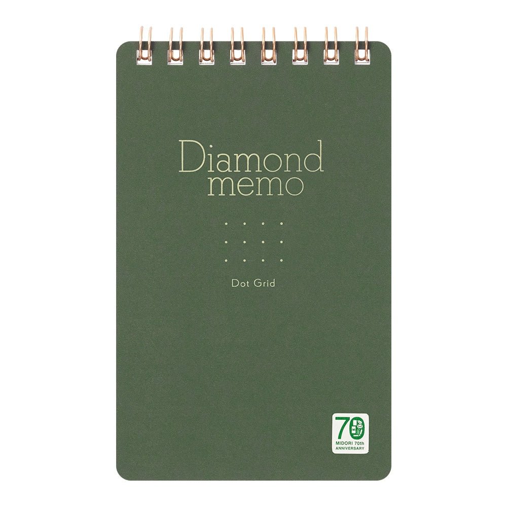 Limited Edition Diamond Memo Pad - Midori 70th Anniversary Special Color Collection | Premium Japanese Stationery for Journaling, Note Taking & Gift Giving