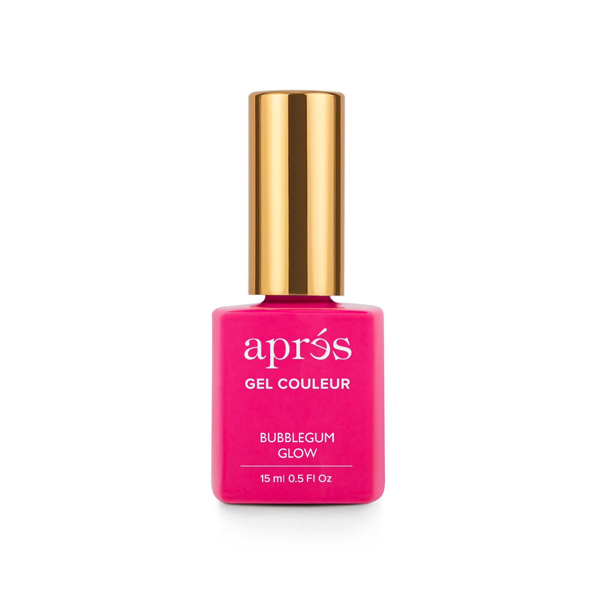 Apres Gel Nail Polish - Bubblegum Glow Color for Long-Lasting Manicures | Perfect for Nail Salons, DIY Home Nail Art & Special Occasions