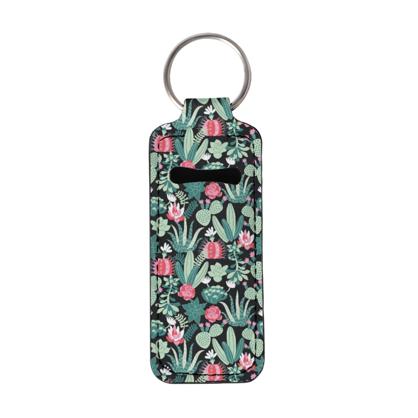 Stylish Print Lip Balm Keychain Holder - Chapstick & Lipstick Holder for Women | Perfect for Keychains, Purses & Everyday Carry (Coldinair)
