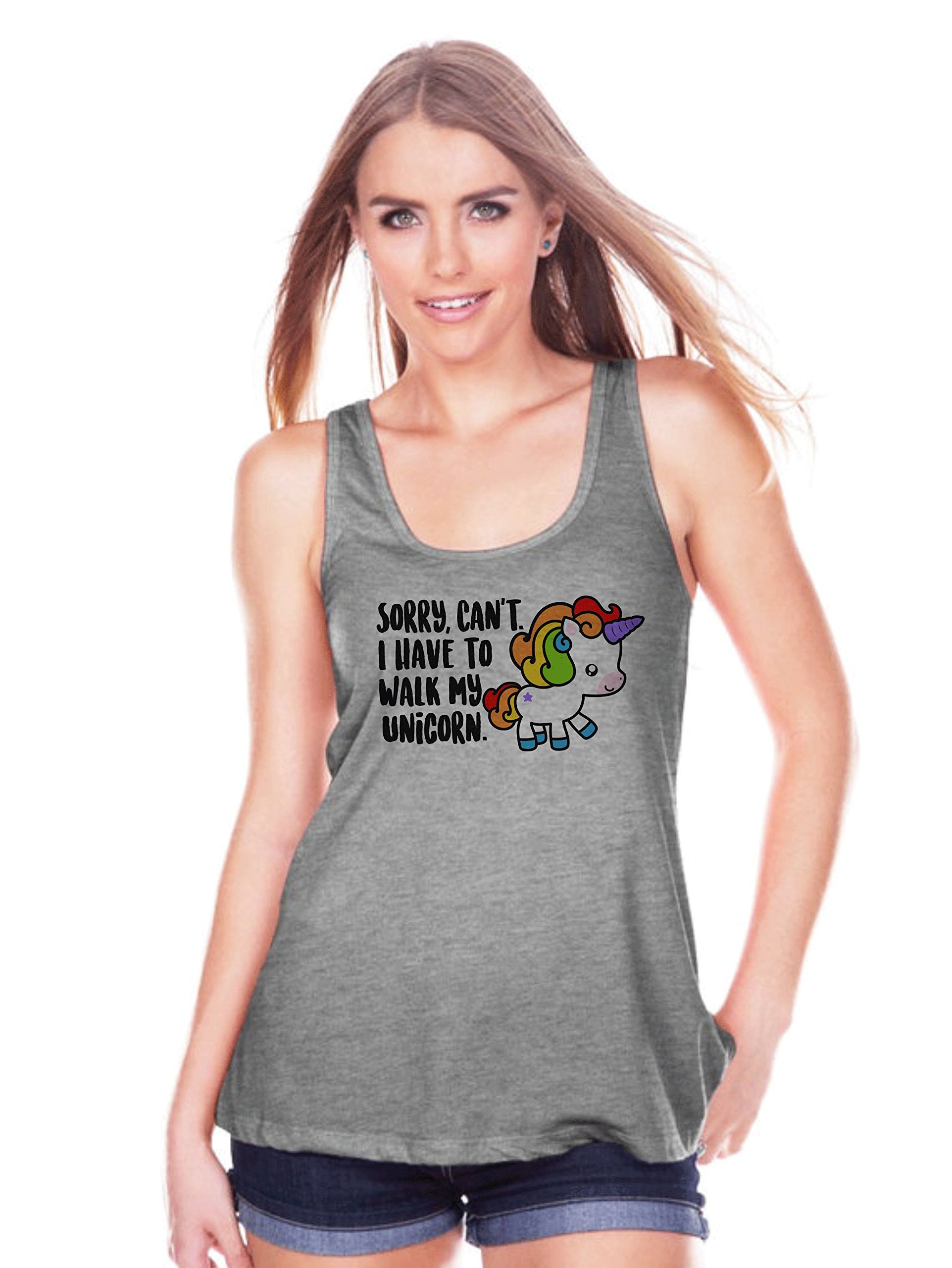 Funny Unicorn Tank Top for Women - 7 ate 9 Apparel | Cute Graphic Tee for Casual Wear, Summer Outfits & Festival Fashion