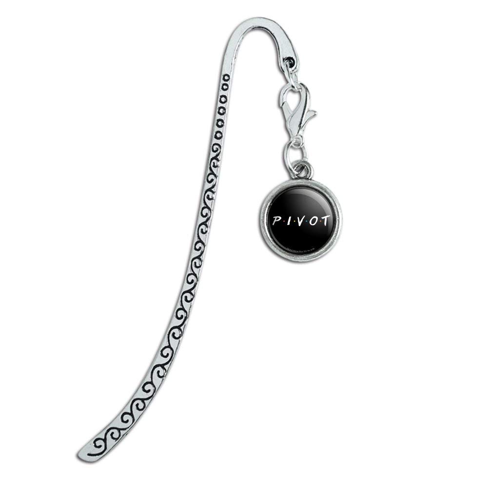 Friends TV Show Inspired Pivot Metal Bookmark with Charm - Perfect for Book Lovers & Collectors - Great Gift for Fans of the Sitcom - Ideal for Reading, Collecting & Displaying