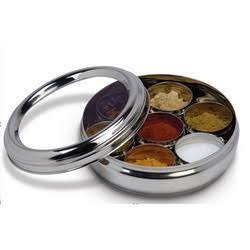 Premium Stainless Steel Masala Dabba with Transparent Lid - 7 Compartment Spice Box for Indian Cooking, Chefs & Home Kitchens - Perfect for Storing & Organizing Spices Like Turmeric, Cumin & Coriander