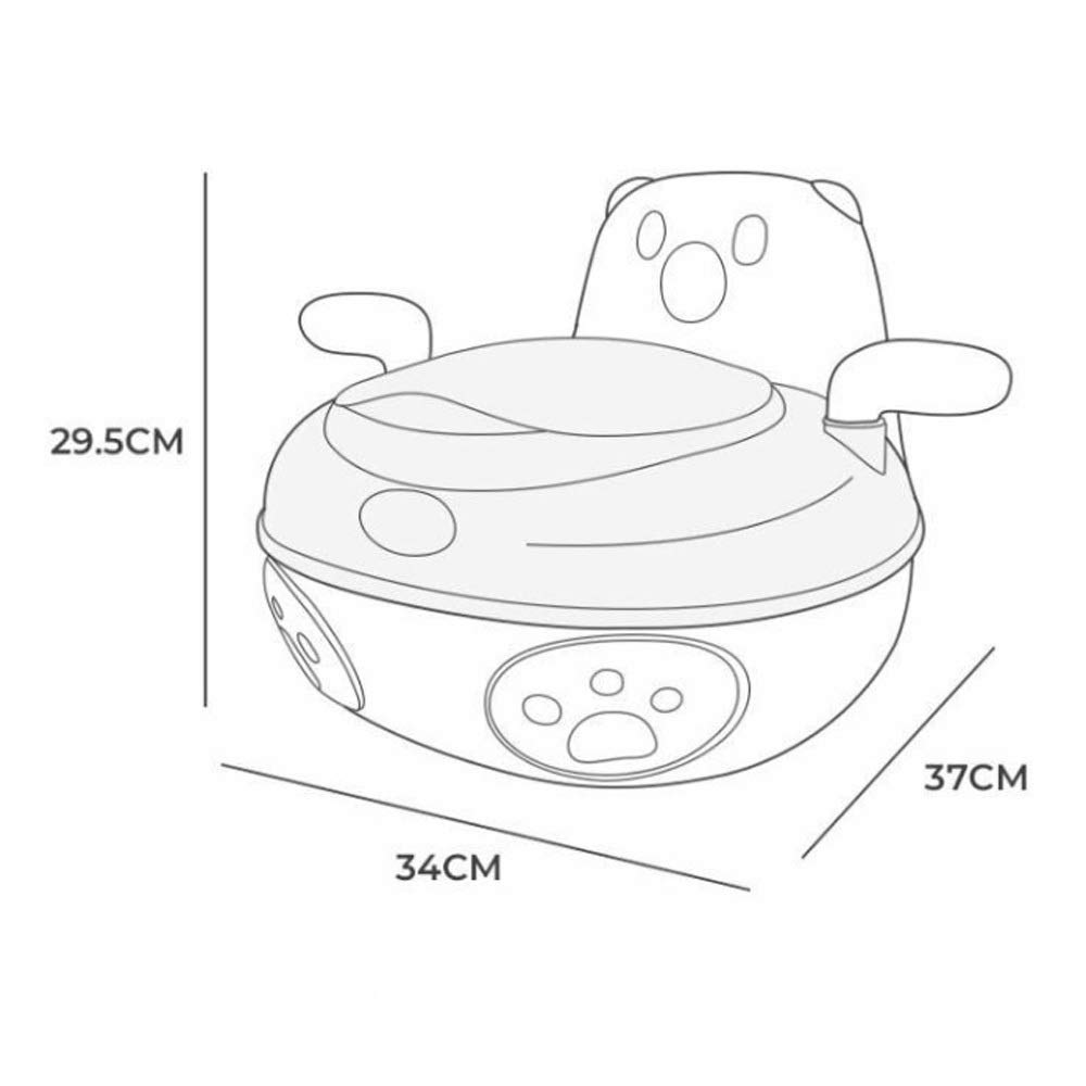 Portable Kids Potty Training Toilet with Comfortable Backrest - Cartoon Design for Boys & Girls Aged 2-5 | Ideal for Home, Travel & Daycare Use