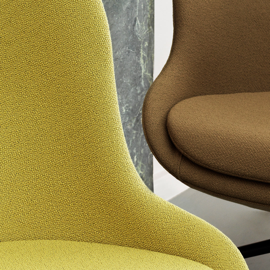 Modern Hyg Lounge Chair with Low Swivel Base - Comfortable Recliner for Living Room, Bedroom, or Office Relaxation