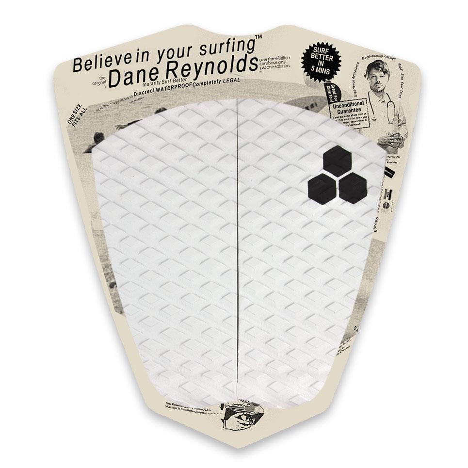 Premium Channel Islands Dane Reynolds 2-Piece Surfboard Deck Pad - Non-Slip Traction for Surfing, Paddleboarding & Water Sports - White