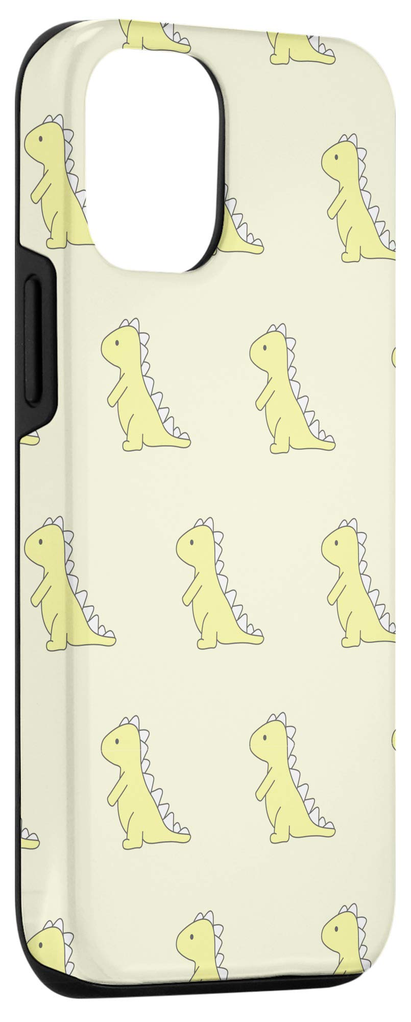 iPhone 12/12 Pro T-Rex Dinosaur Phone Case - Cute Yellow Cartoon Design for Women, Perfect for Daily Use and Gift Giving
