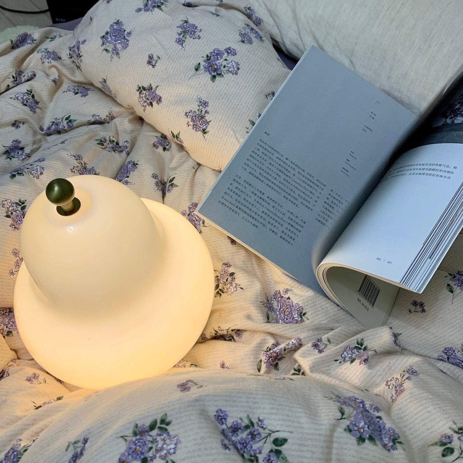 Pear Rechargeable LED Table Lamp with Built-in Battery - Perfect for Bedroom, Office, and Night Reading
