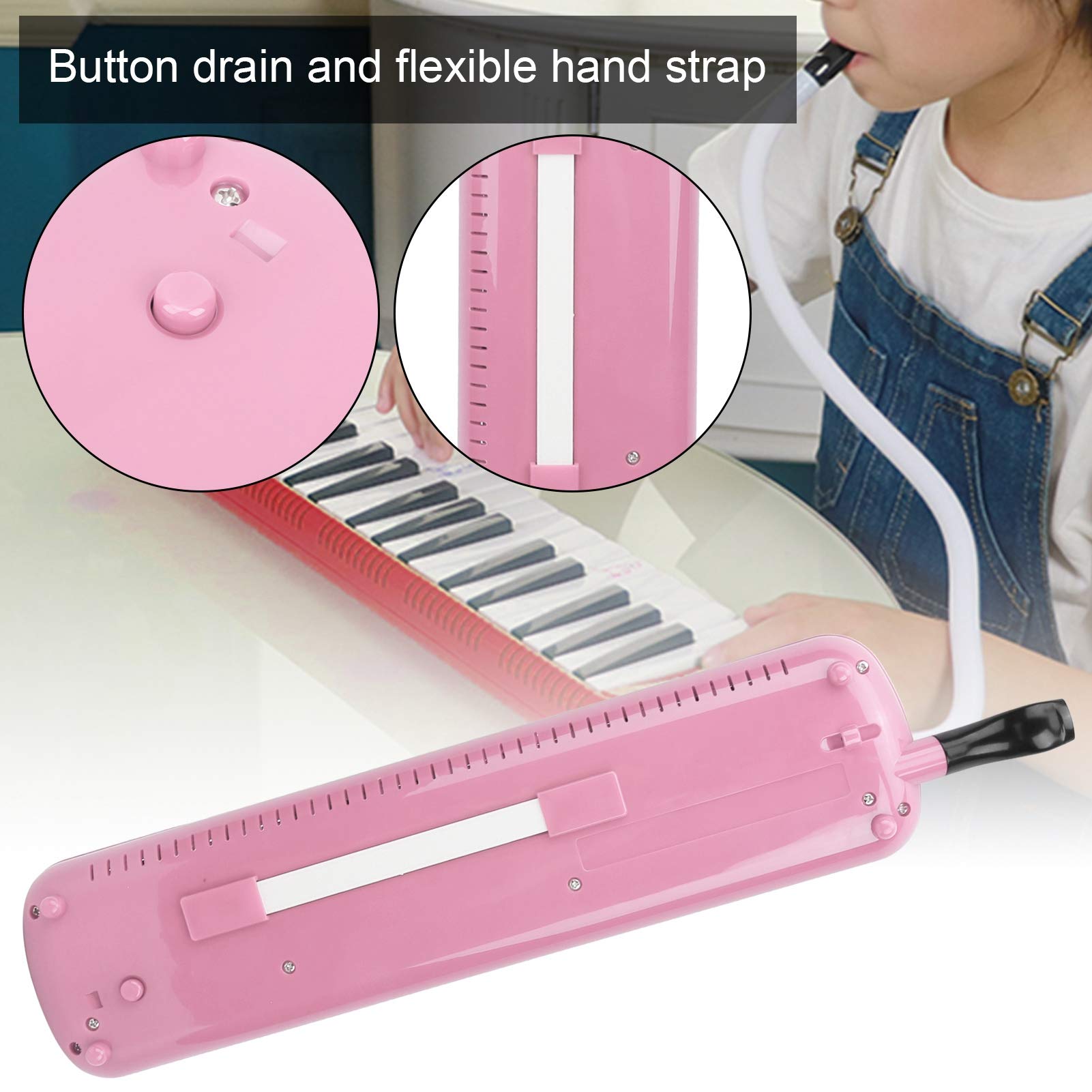 32 Key Melodica Air Piano Keyboard with Mouthpiece - Portable Wind Instrument for Beginners & Adults - Perfect for Music Lessons, Home Practice & Gift Giving