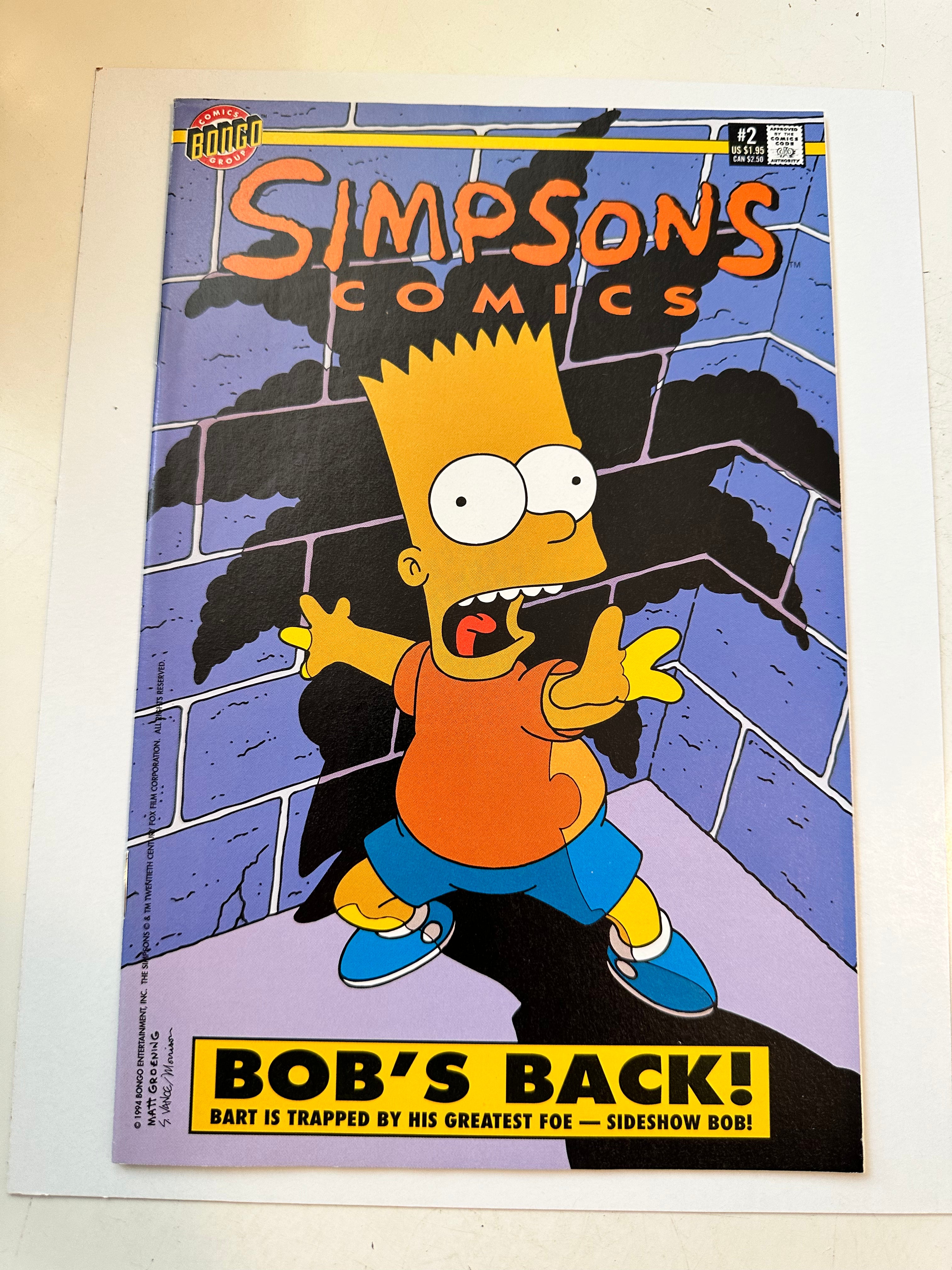 The Simpsons Comic Book Issue #2 - High Grade Collectible Condition | Perfect for Fans, Collectors & Gift Giving