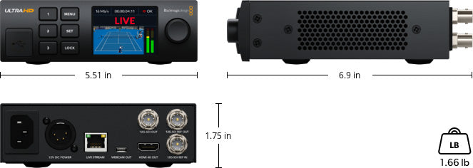 Blackmagic Streaming Decoder 4K - Professional Live Video Streaming Device for YouTube, Twitch & Facebook - Perfect for Gamers, Content Creators & Broadcasters
