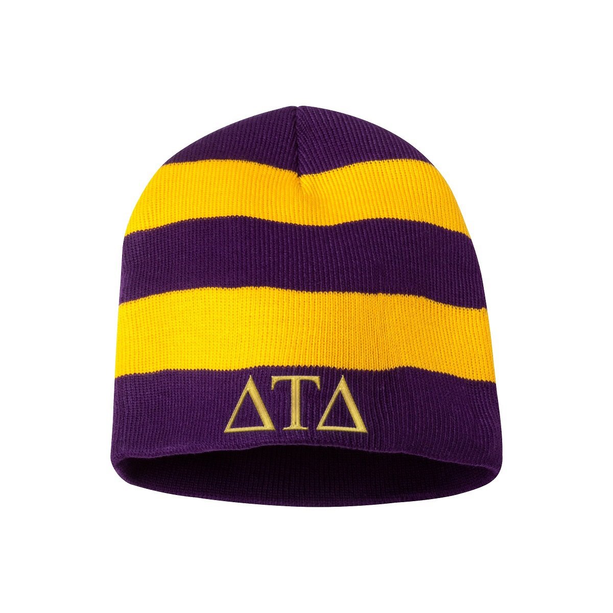 Delta Tau Delta DTD Winter Beanie Ski Cap - Warm Knit Hat for Fraternity, Sorority & College Students - Perfect for Skiing, Snowboarding & Cold Weather Activities